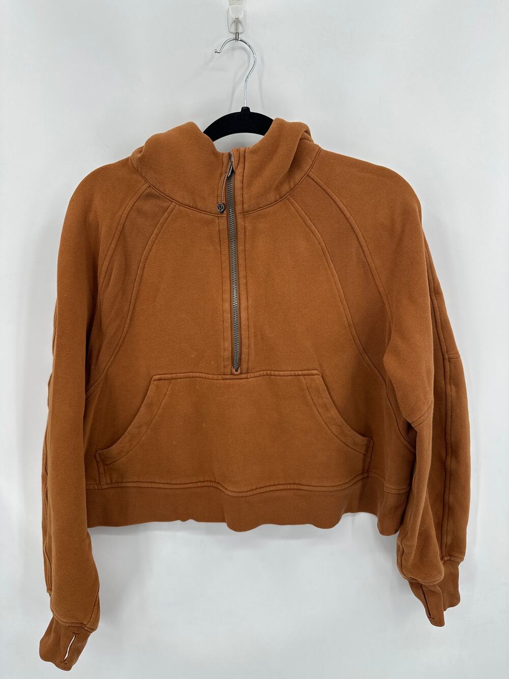 Lululemon Scuba Oversized Half-Zip Hoodie in Rust Color Size M/L